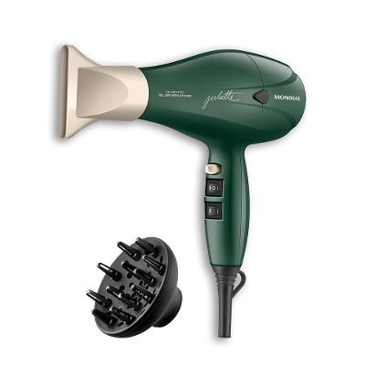 Secador de Cabelo SCP-JU-02 1200W Cerâmica 3 Níveis de Temperatura Verde Oliva Mondial Bivolt