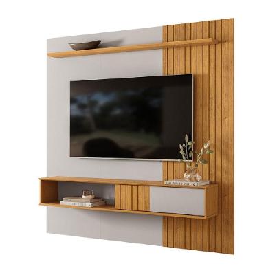 Painel para TV Cosmos 180 Bali Cedro 181CM MDF MDP Amadeirado DJ Móveis