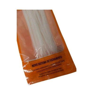 Abraçadeira de Nylon 370mm X 7mm Pacote 50 Peças Branco Foxlux