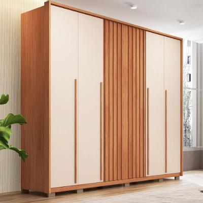 Guarda Roupa Casal Poseidon 2.7 6 Portas de Bater 6 Gavetas Freijó Off White Casah