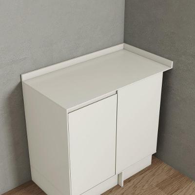 Tampo para Balcão de Cozinha Finze Canto Reto sem Porta MDF 94CM Areia HP Móveis Henn