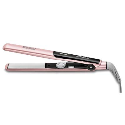 Prancha Alisadora Golden Rose P-20 Placas de Cerâmica com Tourmaline Íon 220°C Mondial Bivolt