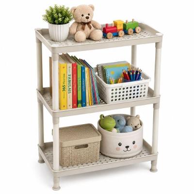 Prateleira Organizadora 3 Andares Estante Tripla Plástico PP 34CM Branco