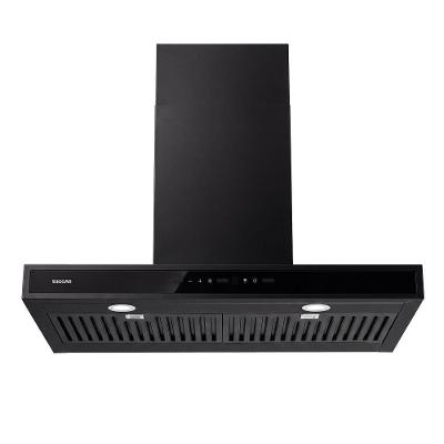 Coifa de Parede Suggar Safira TP1462PT 60CM Preto LED Exaustor e Depurador 220V