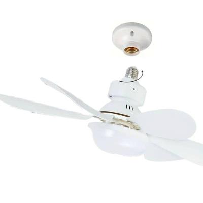 Ventilador de Teto com Lâmpada LED 40W 3 Velocidades Branco Bivolt