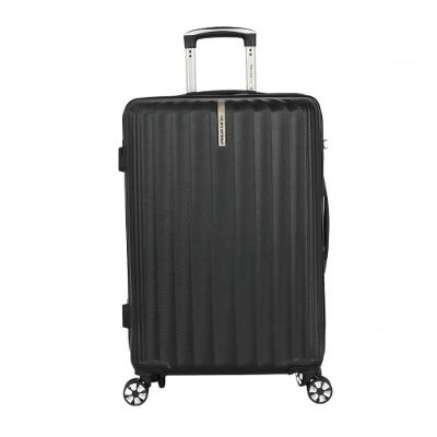 Mala de Bordo 45L ABS Rodas Duplas Removiveis Giro 360 Ziper MF10475PK-P Preto Polo King
