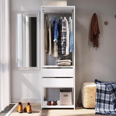 Guarda Roupa Modulado Closet 2 Gavetas Cabideiro MDP Branco Multimóveis 60CM