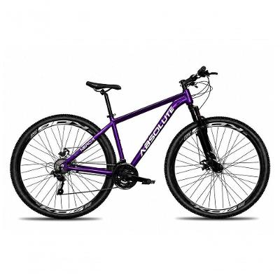 Bicicleta Nero 6 Mountain Bike Aro 29 Alumínio 21v Freio a Disco Absolute Roxo Tam.19
