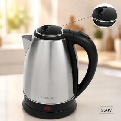 Chaleira Elétrica Be Smart Be Smart 1,8L Aço Inox 220V com Desligamento Automático e Base Rotativa