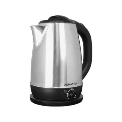 Chaleira Elétrica Agratto Aroma 1500W 2,2L Inox 220V com Base de Contato Separada