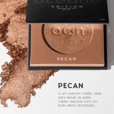 Bronzer Me Efeito Bronzeado Natural Textura Macia Café Oceane 3,5g