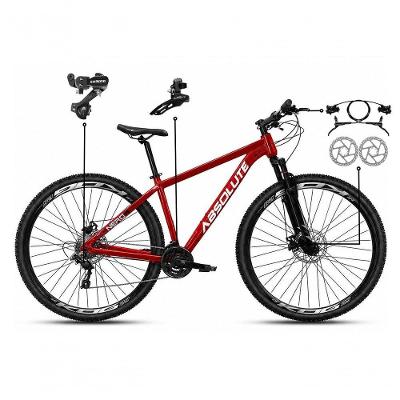 Bicicleta Nero 6 Mountain Bike Aro 29 Quadro Alumínio 21 Marchas Câmbios Shimano Absolute Tam.17