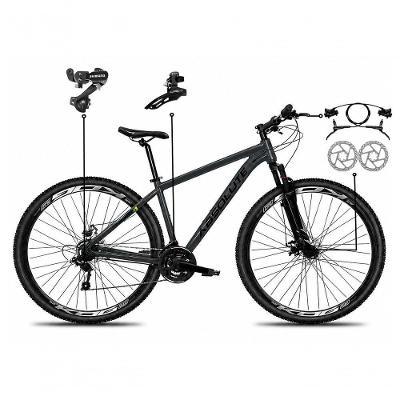 Bicicleta Nero 6 Mountain Bike Aro 29 Quadro Alumínio 21 Marchas Câmbios Shimano Freio Disco