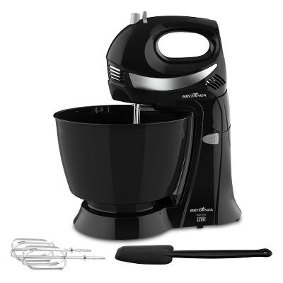 Batedeira Britânia Diamante 4,3L 350W 4 Velocidades Preto 220V