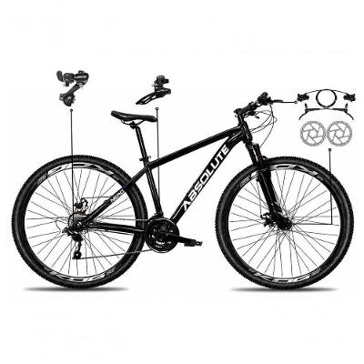 Bicicleta Nero 6 Mountain Bike Aro 29 Alumínio 21V Câmbios Shimano Disco Hidráulico Absolute Tam.15
