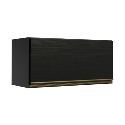 Armário Aéreo Florença 70CM 1 Porta MDP Basculante Preto