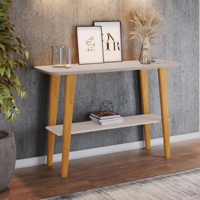 Aparador Buffet com Prateleira Retrô 121CM MDP Cinamomo Off White Multimóveis