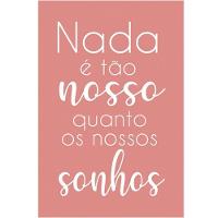 Kit Placas Quadros Decorativos 3 pçs MDF 30x45 Coração Rose - 2