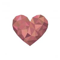 Kit Placas Quadros Decorativos 3 pçs MDF 30x45 Coração Rose - 5