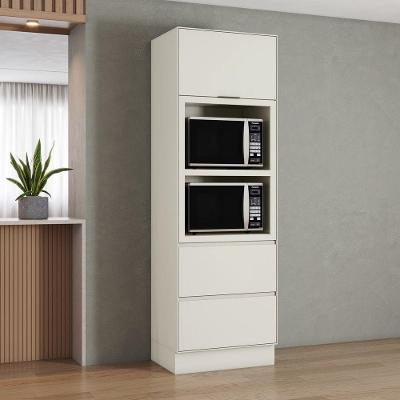 Torre Quente para 2 Fornos Fineze 1 Porta 2 Gavetas MDF 71,5CM Areia
