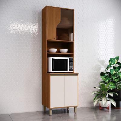 Torre Quente 1 Forno Venaly 4 Portas MDF-MDP 63cm Marrom Móveis Henn