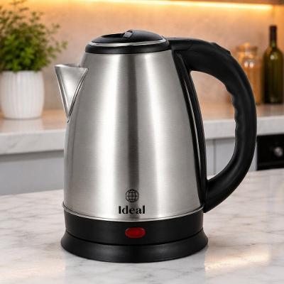 Chaleira Elétrica 1,8L Aço Inox 1000W Voltagem 110V Tampa Pressão Desligamento Automático Base