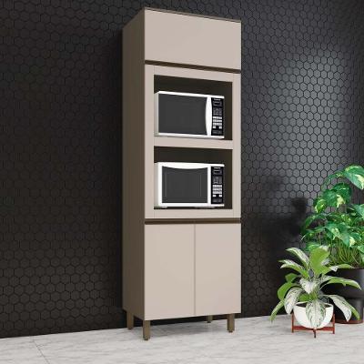 Paneleiro Torre Quente 2 Fornos Lora 3 Portas MDF 71,5CM Duna-cristal Casa 812
