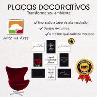 Kit Placas Quadros Decorativos 3 pçs MDF 20x30 Coração Rosa - 5