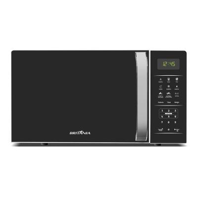 Micro-ondas Bancada Britânia BMO23 20L 1100W com Pintura Limpa Fácil Preto e Branco 110V
