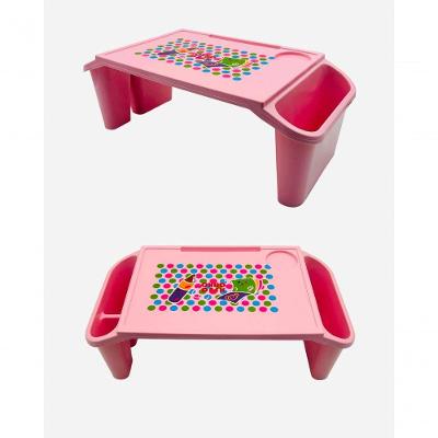 Mesa Infantil Portátil Child Desk para Estudo Desenho Brincadeiras Alimentação Rosa Jac Pack