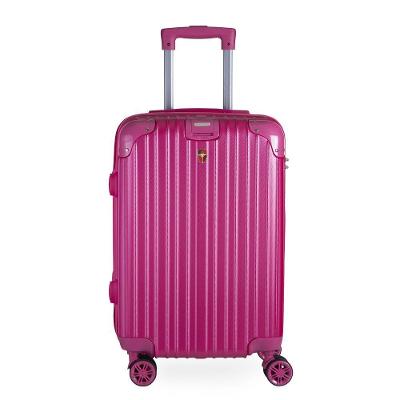 Mala de Bordo 20 ABS com Cadeado Integrado Rodas 360º Suiça Rosa Swiss Move