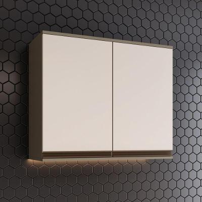 Aéreo de Cozinha Lora 80CM 2 Portas MDF Marrom Casa 812