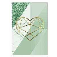 Kit Placas Quadros Decorativos 3 pçs MDF 20x30 Formas Verde - 7