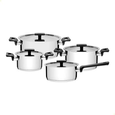 Jogo de Panelas Vita 65680000 Aço Inox Fundo Triplo Tramontina