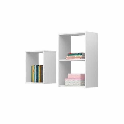 Nicho Nichos Finlândia Retangular MDP Sala Branco Plata Móveis
