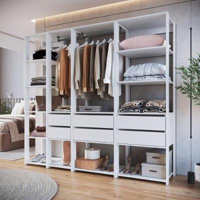 Guarda Roupa Closet Modulado CRPRO-CLO007 6 Gavetas 11 Prateleiras MDP 200CM Multimóveis