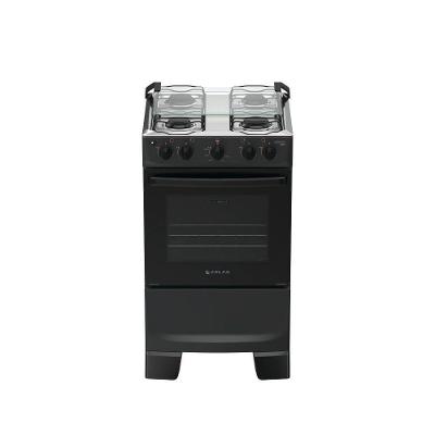 Fogão de Piso 4 Bocas Atlas Mônaco Plus Mesa Inox Automático Preto Bivolt