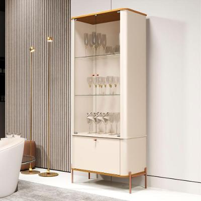 Cristaleira Vale Verona 2 Portas 2 Prateleiras MDF 78CM Off White Bechara Móveis