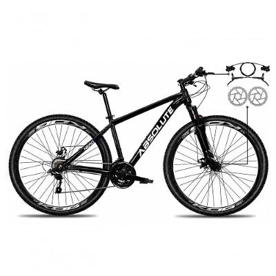 Bicicleta Mountain Bike Nero 6 Aro 29 Quadro Alumínio 21 Marchas Absolute Preto Tam.15