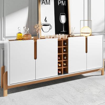 Buffet Adega Ranger Branco Cedro 4 Portas 2 Prateleiras MDP MDF Off White Casa D Móveis