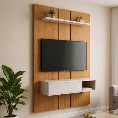 Painel para TV Summit B01 50" 120CM MDF-MDP com Nicho Off White Lyam Decor
