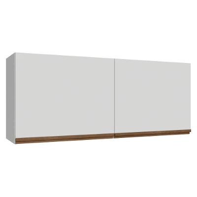 Armário Aéreo 2 Portas 120CM MDP Porta de Bater Branco Pieta Madesa