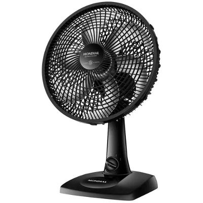 Ventilador de Mesa Mondial 60W 30CM 6 Pás 3 Velocidades Preto 220V