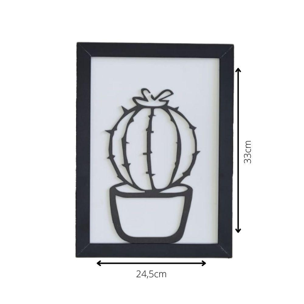 Kit Com 3 Quadros Personalizados Em Mdf (33x24,5) Kit 3 Quadros 3 - Preto - 3