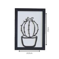 Kit Com 3 Quadros Personalizados Em Mdf (33x24,5) Kit 3 Quadros 3 - Preto - 3