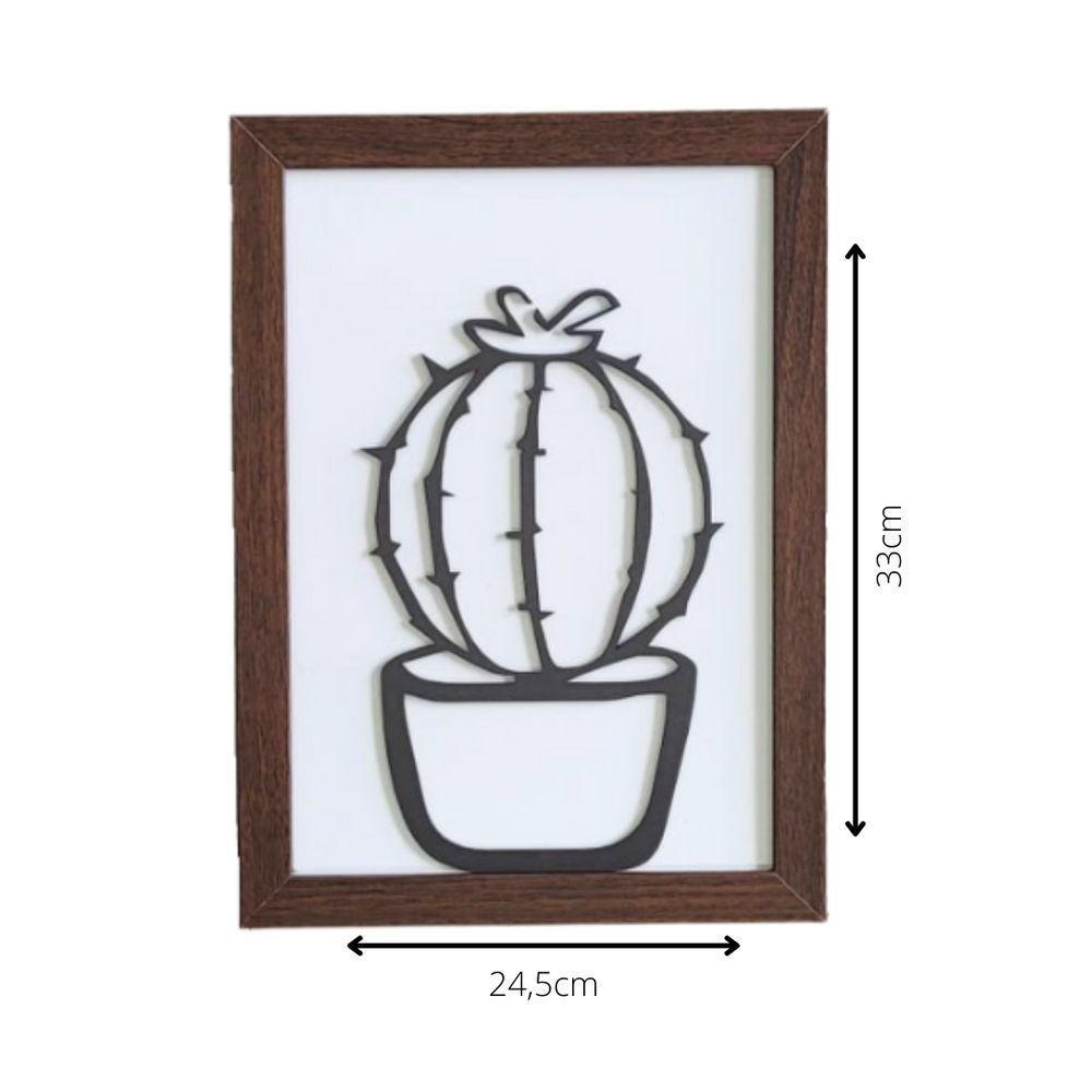 Kit Com 3 Quadros Personalizados Em Mdf (33x24,5) Kit 3 Quadros 3 - Marrom - 3