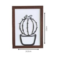 Kit Com 3 Quadros Personalizados Em Mdf (33x24,5) Kit 3 Quadros 3 - Marrom - 3