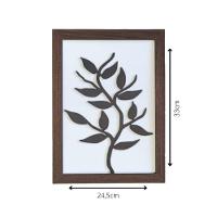 Kit Com 3 Quadros Personalizados Em Mdf (33x24,5) Kit 3 Quadros 2 - Marrom - 3