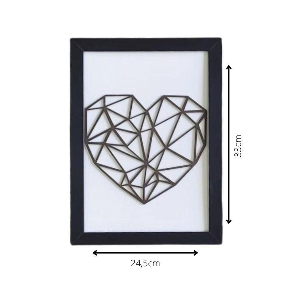 Kit Com 3 Quadros Personalizados Em Mdf (33x24,5) Kit 3 Quadros 1 - Preto - 3