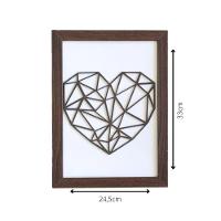 Kit Com 3 Quadros Personalizados Em Mdf (33x24,5) Kit 3 Quadros 1 - Marrom - 3